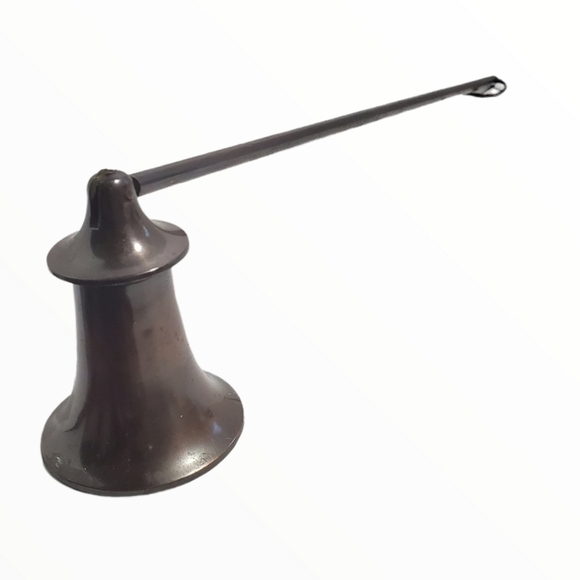 Vintage antique finish dark Metal candle snuffer Long handle - Picture 2 of 7